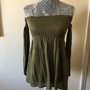 Army Green Halter Top